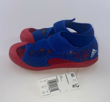 Adidas Swim Natation AltaVenture C Spder-man Slip On Kids Swim Sandals New