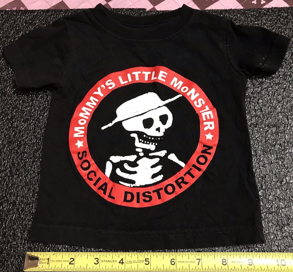 SOCIAL D T-SHIRT, BABY SZ. 6M, MOMMY'S LITTLE MONSTER, FOR SUPER