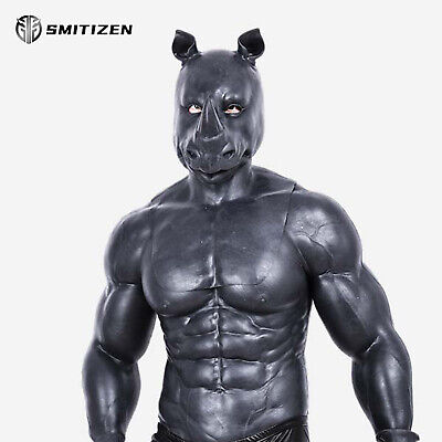 Smitizen Silicone Black Rhino Simulation Mask Realistic Skin Smitizen Silicone Black Rhino Simulation Mask Realistic Skin