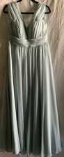 MORILEE MADELINE GARDNER  SEA FOAM BLUE GOWN  size 14