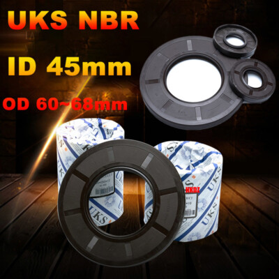 UKS NBR Rotary Shaft Oil Seal/Double Lipped Seals Nitrile ID 45mm OD 60/62~68mm