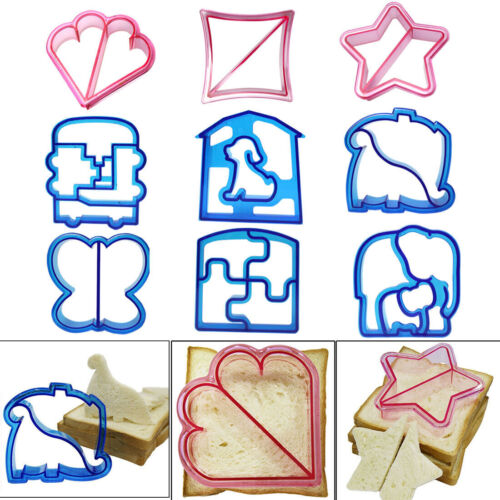 Sandwich Bread Cutter Mould Kid Stamp Animal Shapes Lunch Bread Food Cutter DIY - Afbeelding 1 van 32