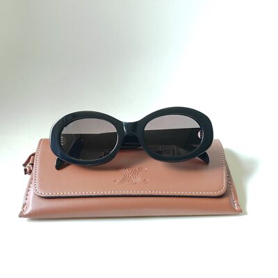 Celine CL40194U 5253A サングラス TRIOMPHE Sunglasses CELINE Triomphe 01 CL40194U 01A 52-22 Black in