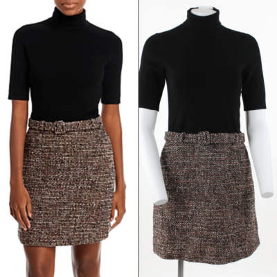 backless knitted dress Theia Backless Knitted Dress main image 1