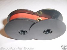 New Smith Corona SX 400 Typewriter Ribbon on Small Spools Red - Black Ink Ribbon