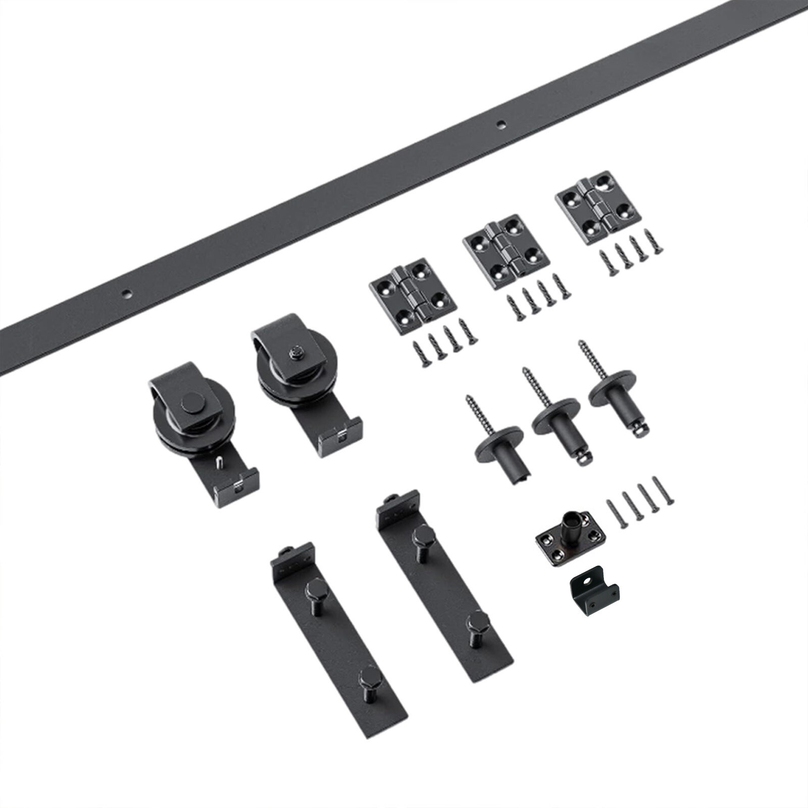 24in Sliding Barn Door Hardware Kit Modern Closet Hang Style Track Rail