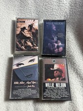 Willie Nelson Cassette Tape Lot 4 Country Music Nostalgia Angel Eyes Wonderful