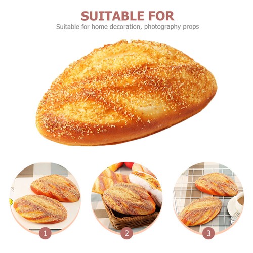 4pcs Fake Bread Artificial Bread Model Küche Fotografie Requisite künstliche - Zdjęcie 5 z 12