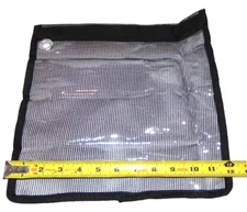 3 Single Mesh Fishing Lure Bag Black Daisy Chain Kit Tackle Gear Bait Jig Bag 12