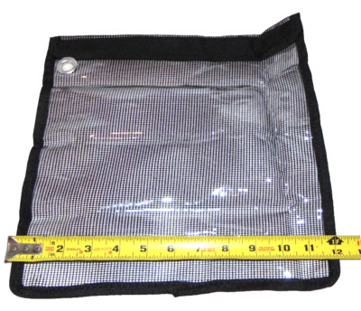 3 Single Mesh Fishing Lure Bag Black Daisy Chain Kit Tackle Gear Bait Jig Bag 12