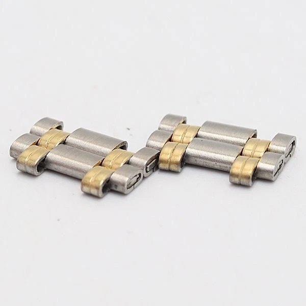 Bracelet montre homme femme GUCCI authentique 4 maillons 9000M pièces argent or 14 mm
