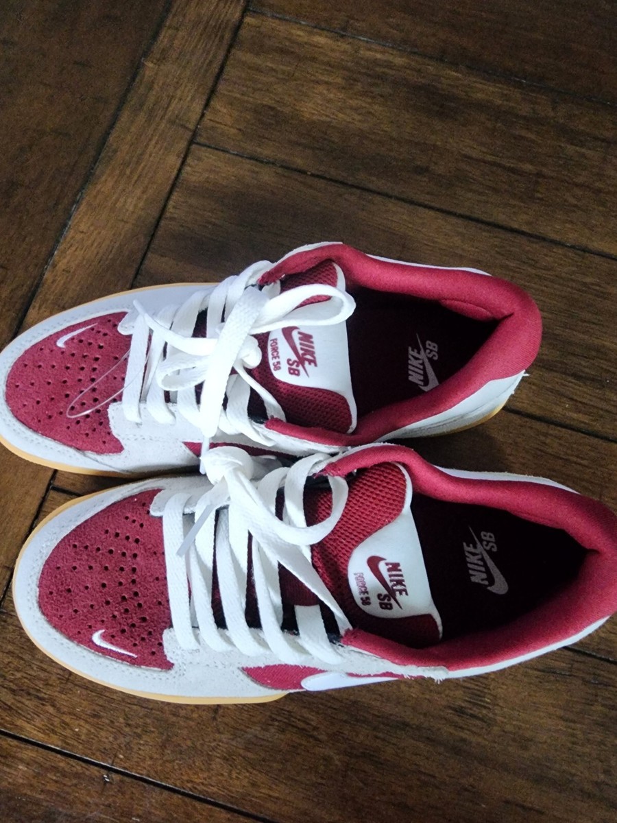 Nike Sb Force 58 Team Red/white/Summit White Size 4 | eBay