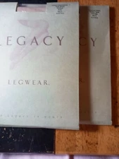 NIP 2 Pair Legacy Legwear Body Shaper Pantyhose Size D nude chocolate