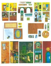 FISHER-PRICE SESAME STREET HOUSE #938 Little People Replacement Lithos Stickers