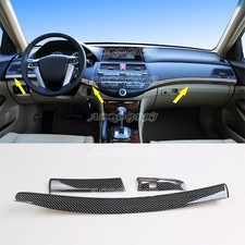 Tira de tablero de consola central con aspecto de carbono para Honda Accord 4 puertas 2008-12