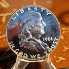 1961 Franklin 90% Silver Half Dollar- Choice Gem BU Proof