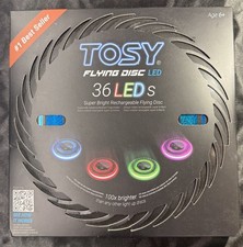 TOSY Flying Disc - 36 Mono-Color LEDs, Extremely Bright, Smart Modes