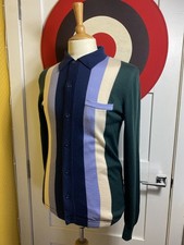 Art Gallery Clothing dark green button through cardigan size medium 60s mod ivy