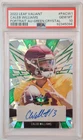 2022 LEAF VALIANT AUTOGRAPH GREEN CRYSTAL CALEB WILLIAMS RC PORTRAIT #/30 PSA 10