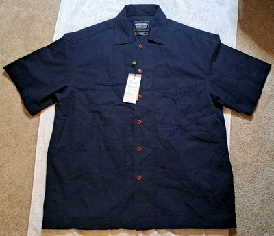 NEW FrizmWORKS French Work Half Shirt Jacket - Navy Blue Men's XL