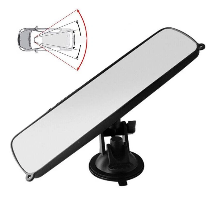 Universal Car Truck Wide Flat Interior Rear View Rearview Mirror Suction Cup Kit Foto 2 de 4