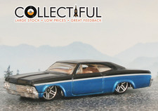 CHEVROLET IMPALA 1965 - HOT WHEELS 1996 - BLACK & BLUE *COMBINE & SAVE* 🔥687