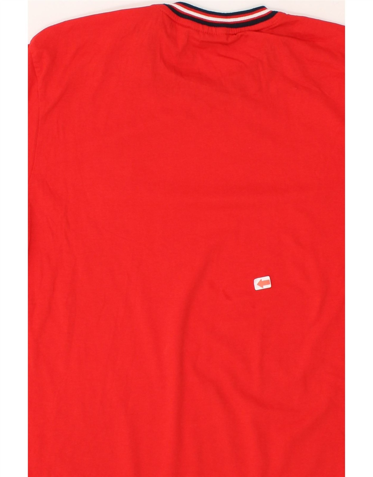 T shirt uomo FILA top piccolo rosso cotone PT02