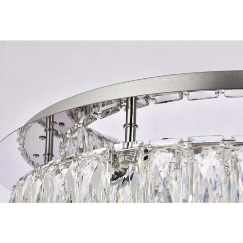 Elegant Lighting 3503F22C Monroe Flush Mount Chrome - Picture 5 of 8