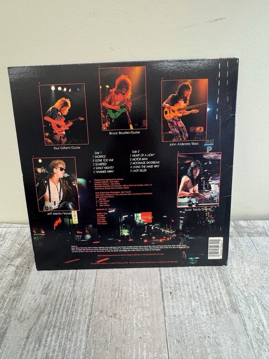 Racer-X - Second Heat / LP 1987 US Shrapnel SH-1032 EX/VG+ Japan