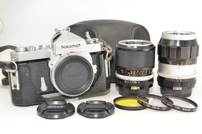 Late Model Nikon Nikomat FTN Film Camera 43-86mm+135mm #2847