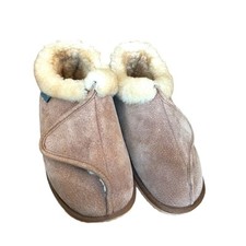 Size 11 Mens 9 Cloud Nine Adjustable Wrap Sheepskin Slipper Brown Unisex