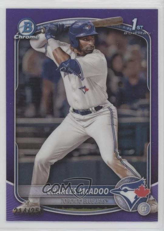 2025 Bowman Chrome Prospects Purple Refractor /250 Charles McAdoo #BCP-150 11o2