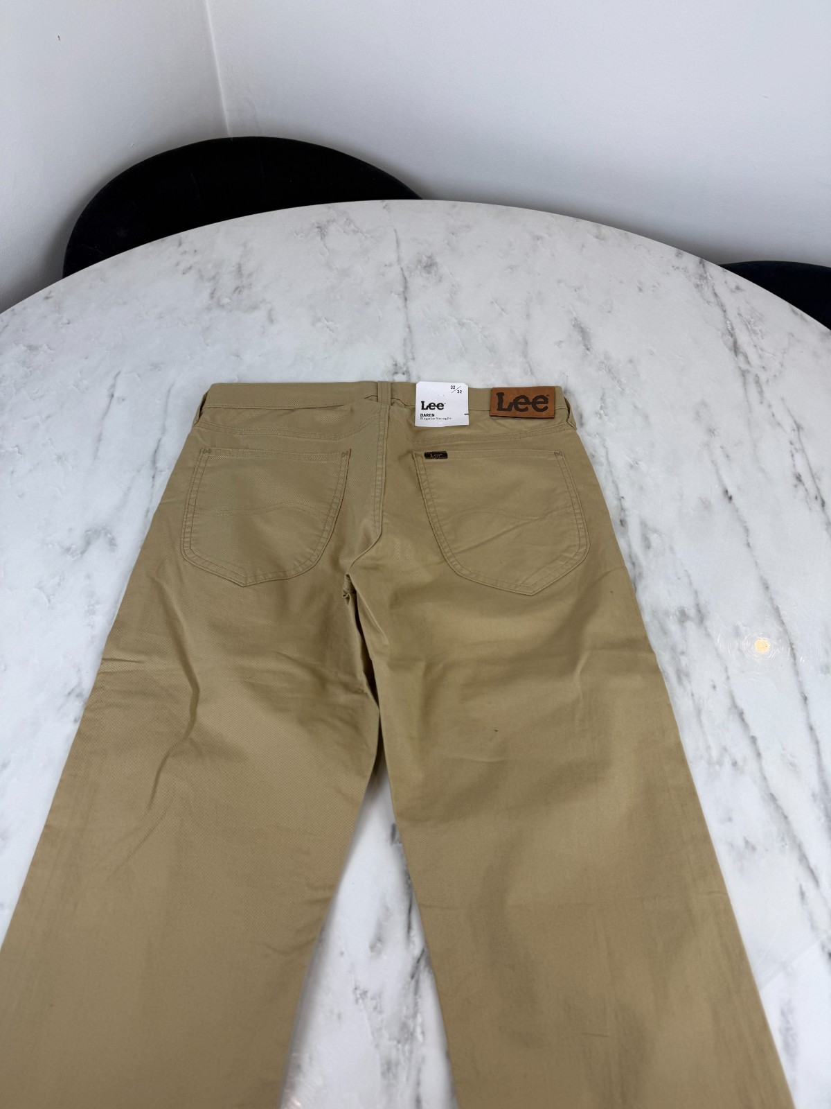 LEE Daren Regular Straight Fit Trousers Jeans Sand Beige W32 L32 BNWT image 3