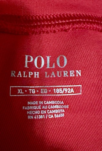 NWT Polo Ralph Lauren Men’s Red Double Knit Jogger Pants Sz XL - Picture 14 of 15