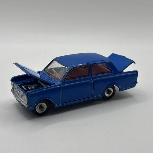 RARE VINTAGE DINKY TOYS # 136 VAUXHALL VIVA DIECAST MODEL CAR DARK BLUE 1965 VGC