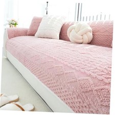 Plush Warm Couch Covers, Sectional 1pc/36"x 63"/2-3 Seater Sofa Cover Pink