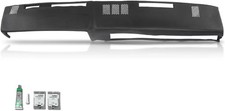 Black Dashboard Dash Cover for Chevy GMC Full Size Pickup 1981-1987