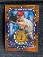 2004 Upper Deck Etchings Baseball Etching Bats Purple #'d 244/250 Jim Thome