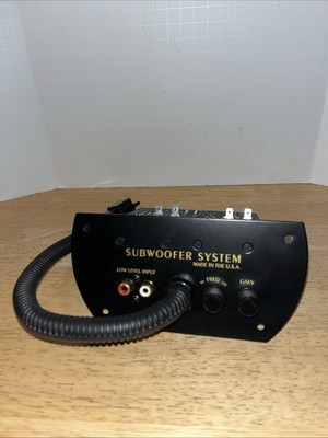 Vintage Subwoofer Systems USA Bass Tube Frequency/Gain Control Panel NOS