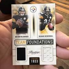 2012 Playoff Prestige Team Foundations Materials Ben Roethlisberger #164/249 
