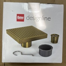Oatey Designline 6 in. x 6 in. Stainless Steel Square Shower Drain with Square P