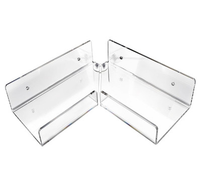 Bathroom Shelf Acrylic Lower or Over The Sink Shelf for Small Large