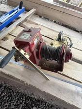 Thern 4WM2 2,000 lb Worm‑Gear Hand Winch w/ Brake (Drill‑Drive Capable)