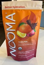 Nooma Hydrating Electrolyte Drink Mix Variety Pack 20 Packs 0.31oz Each Exp 3/27