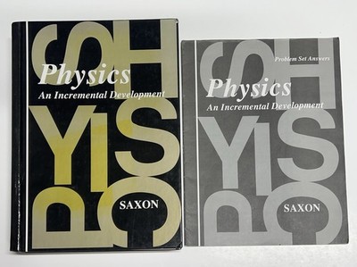 Saxon Physics Textbook and Problem Set Answers booklet