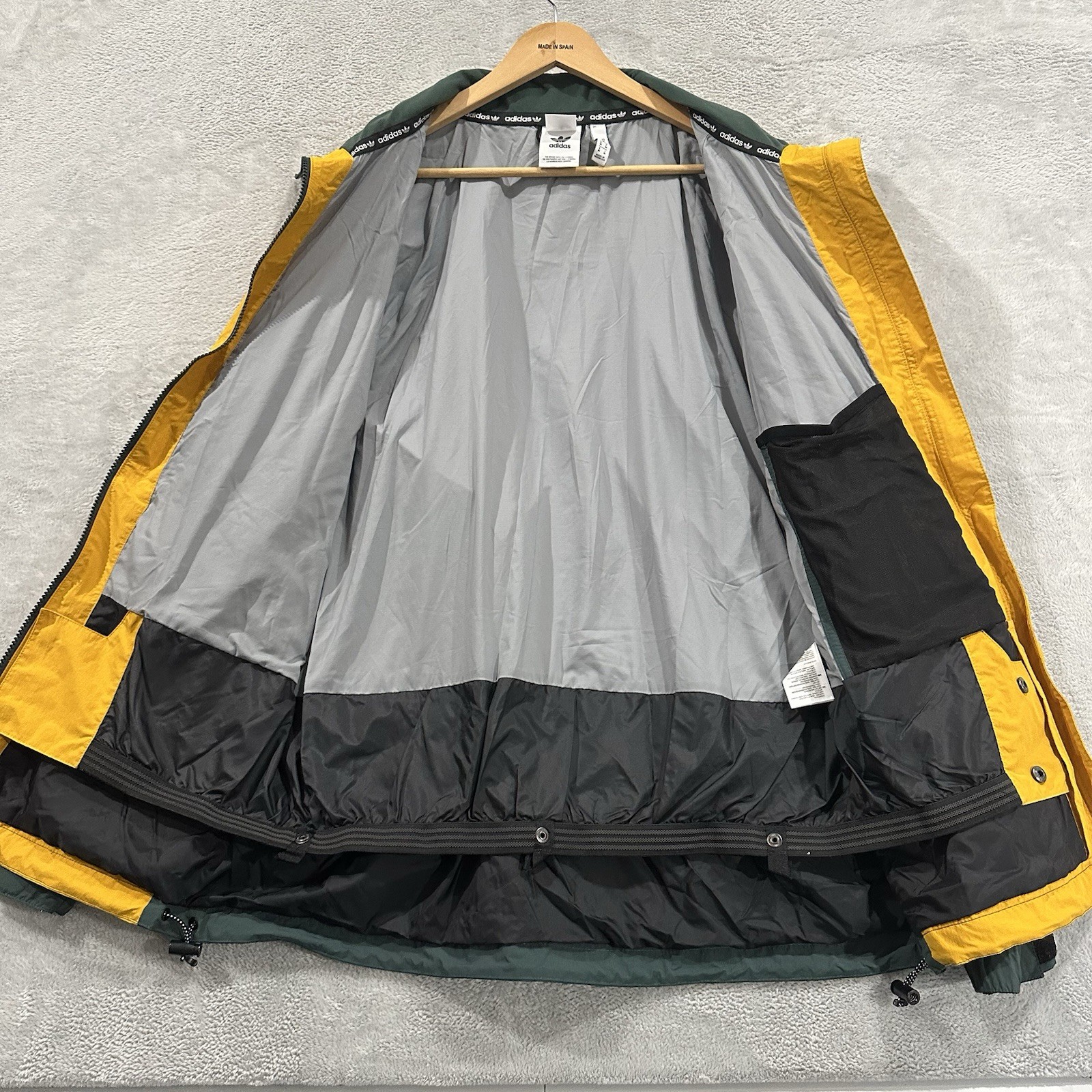 Adidas Sample Full Zip Windbreaker Jacket Men M Y… - image 4