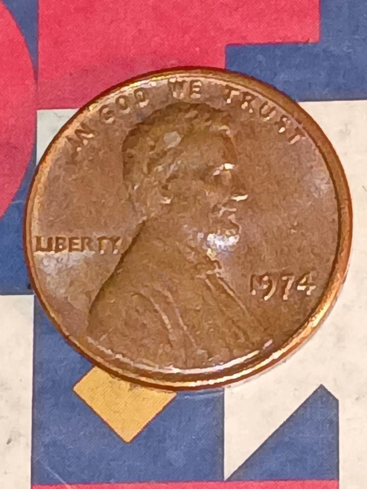 1974 Lincoln Penny -No Mint Mark Coin - Image 2 of 4