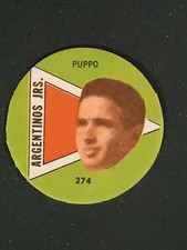figurina Calciatori Fulbito 1964 #274 Puppo Argentinos Jrs. Vintage Soccer Card