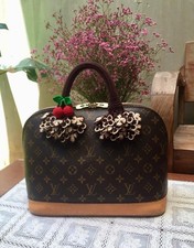 Crochet Handle Cover for LV SPEEDY, size25,30,35 Keepall, Alma, Louise Vuitton