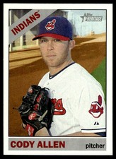 Cody Allen 2015 Topps Heritage #148 Cleveland Indians 26358 Baseball Card